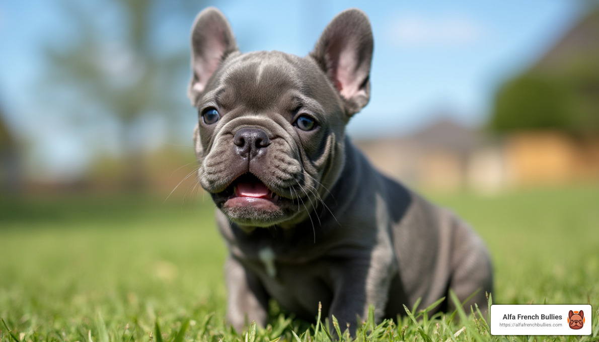 french bulldog gray puppy